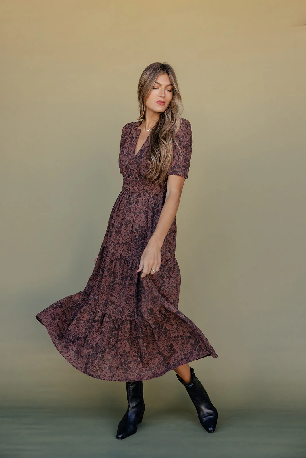 Autumn Whispers Midi Dress - Image 8