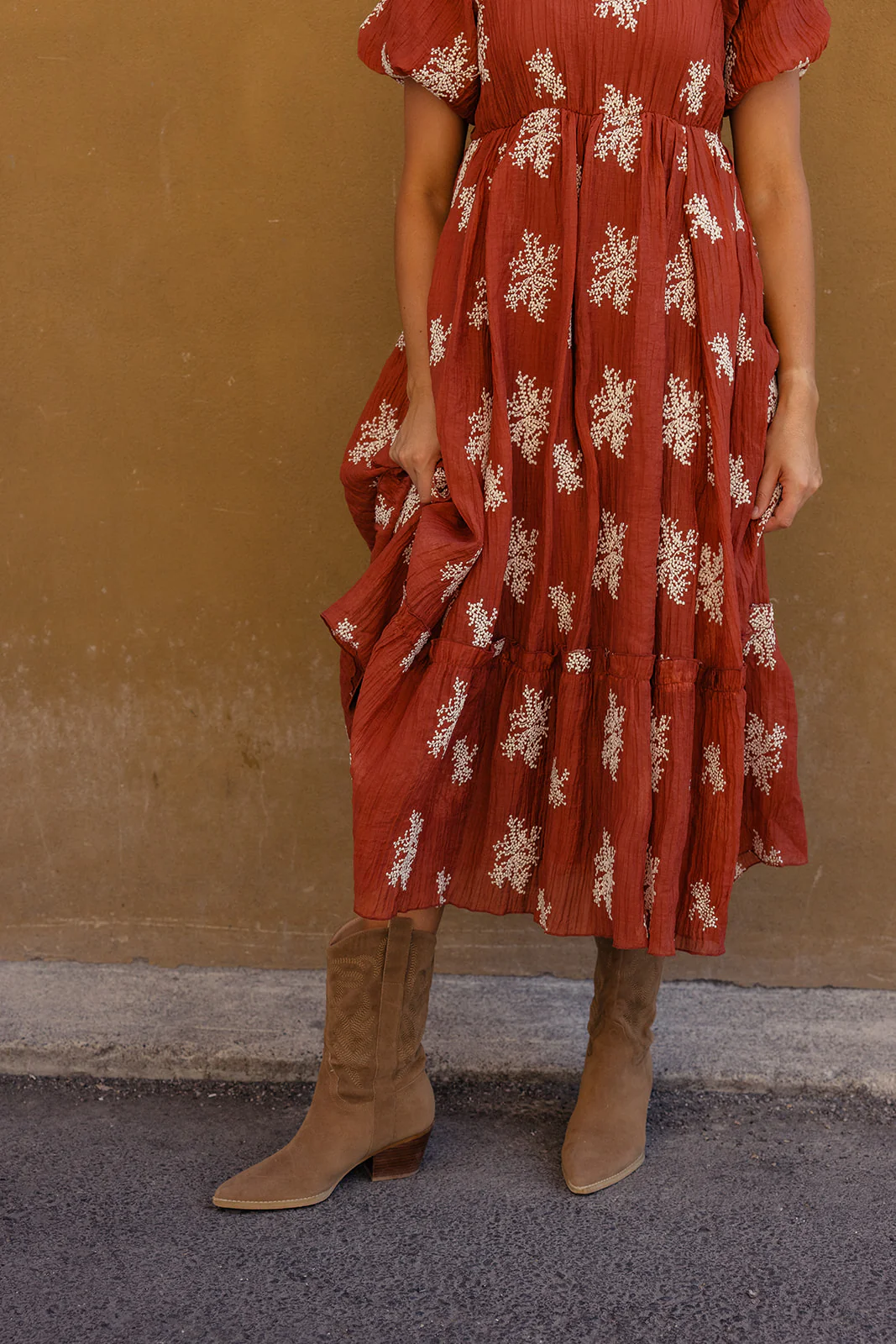 Burning Sun Embroidered Dress - Image 12