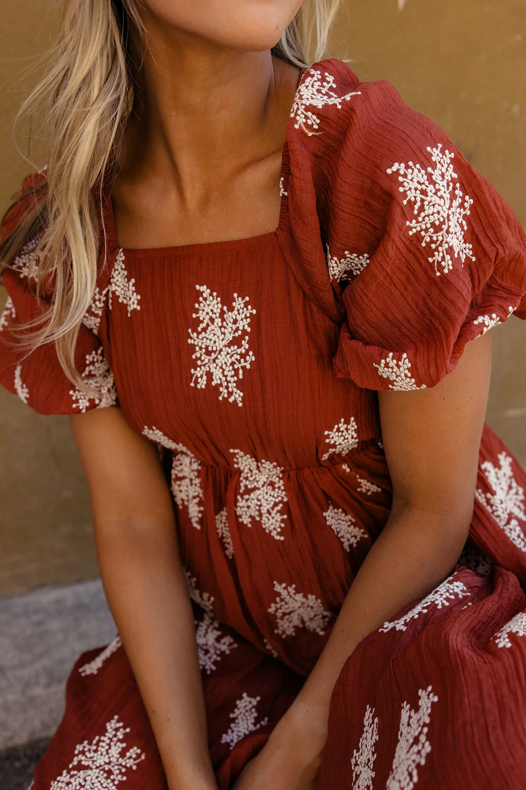 Burning Sun Embroidered Dress - Image 14