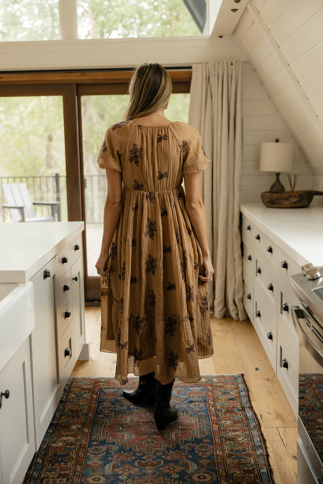 Burning Sun Embroidered Dress - Image 4
