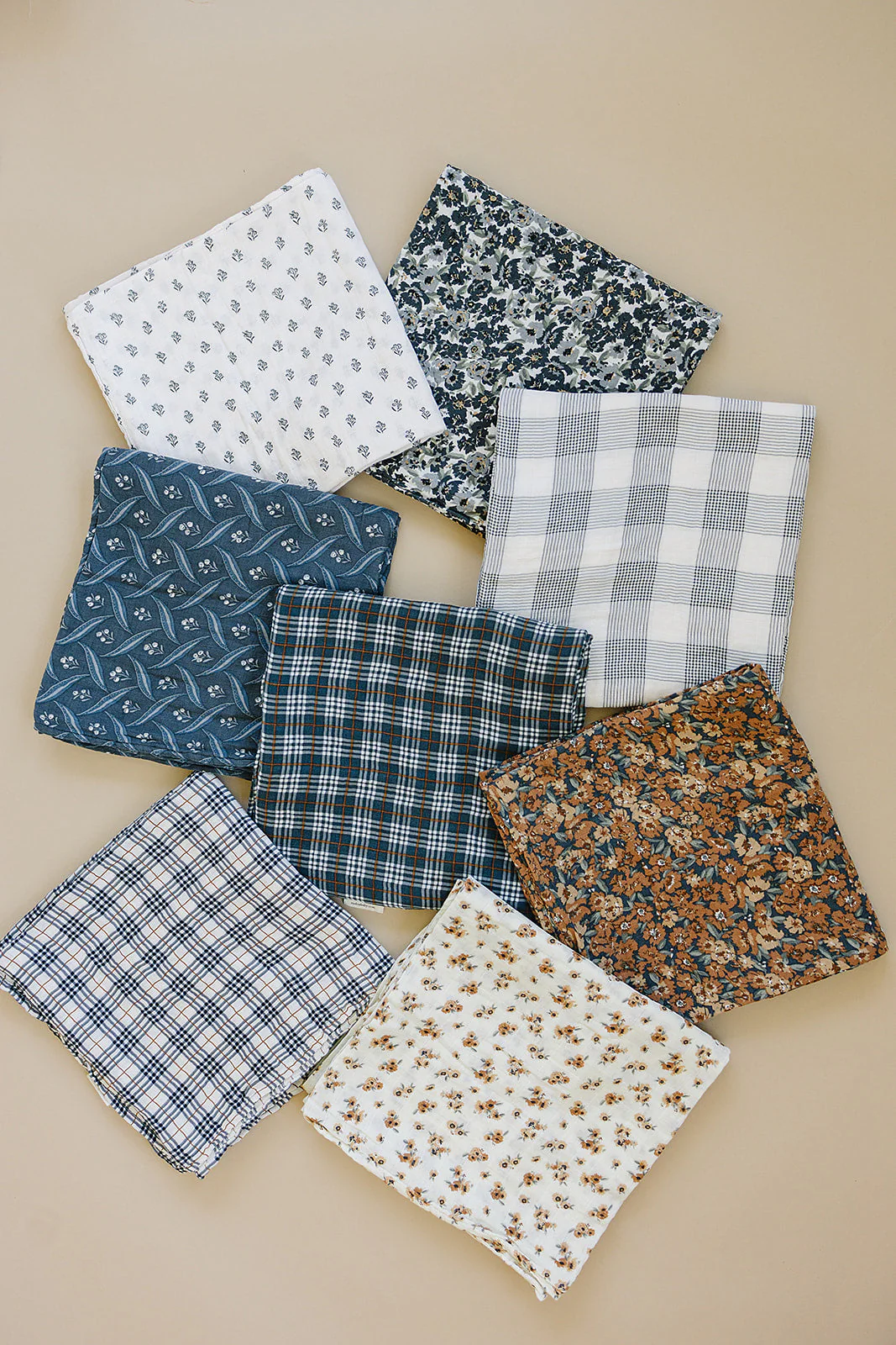 Cream Berry Muslin Burp Cloth - Image 3