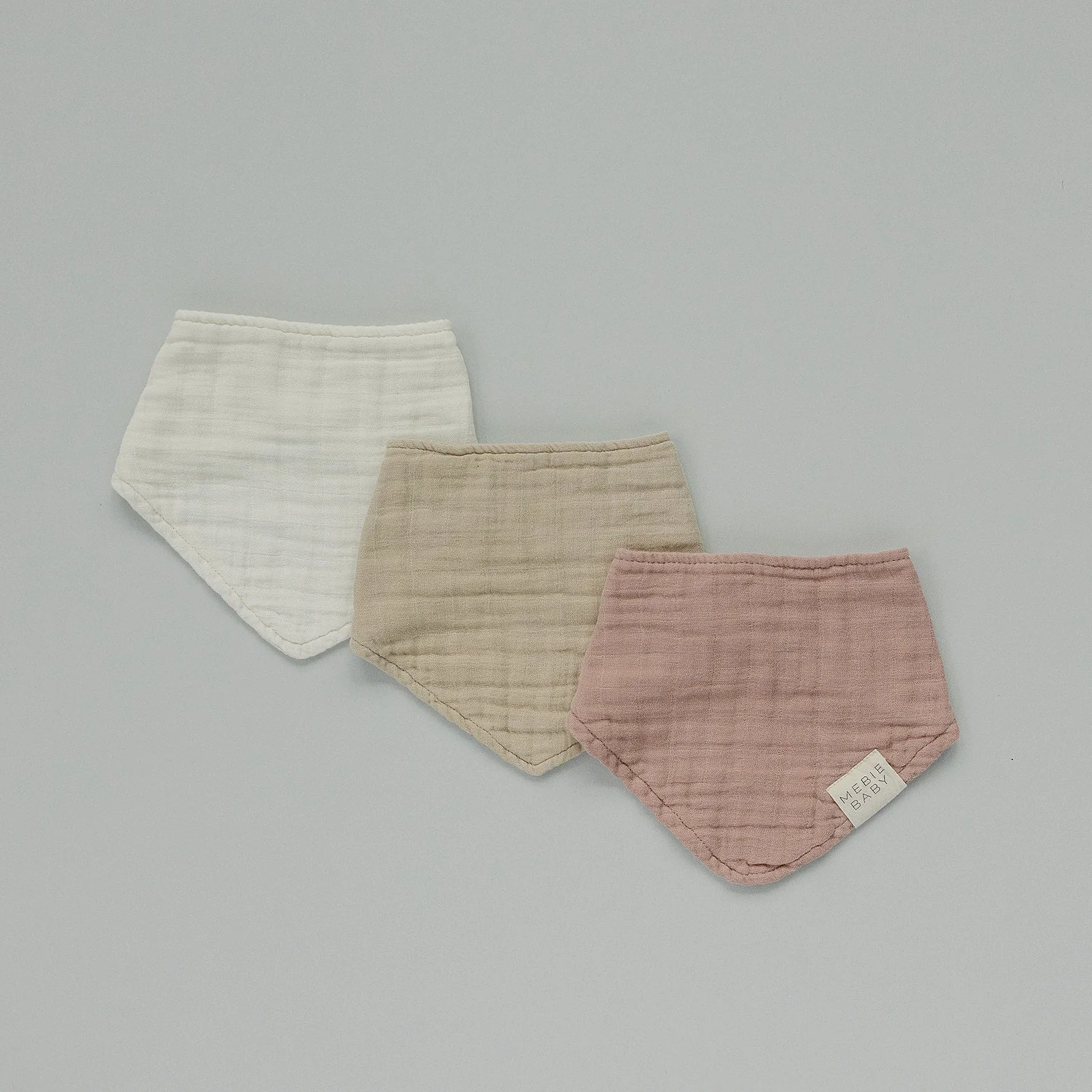 Dusty Rose Muslin Bib - Image 3