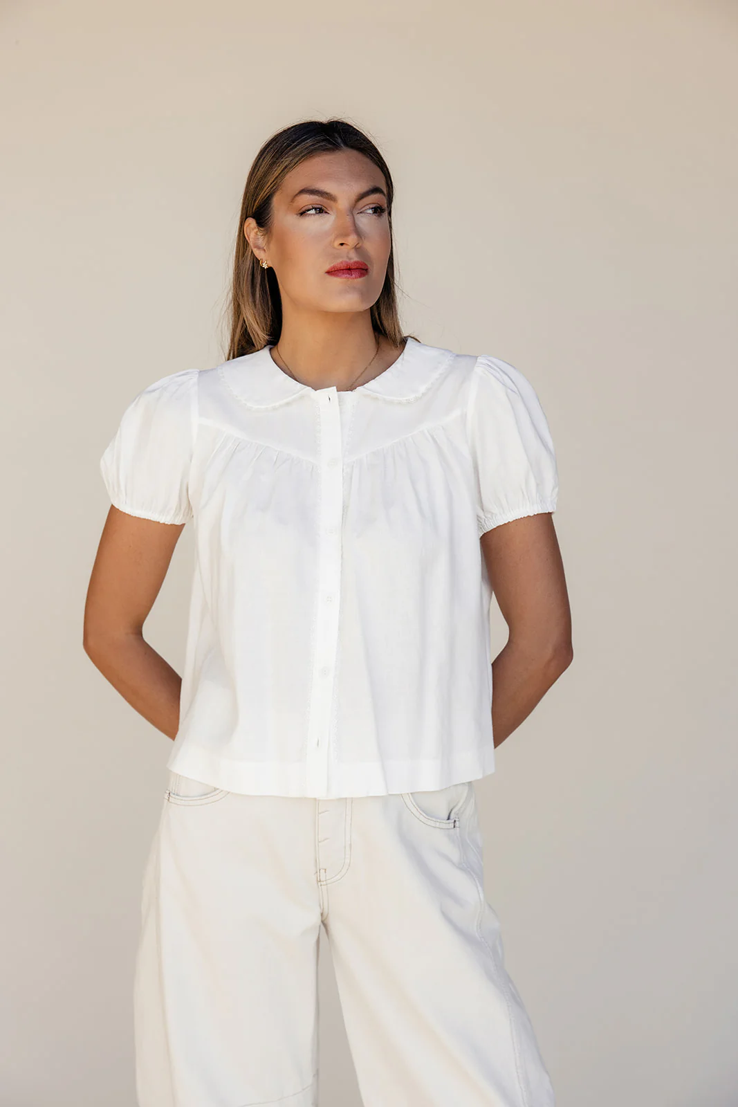 Estella Collared Blouse - Image 3