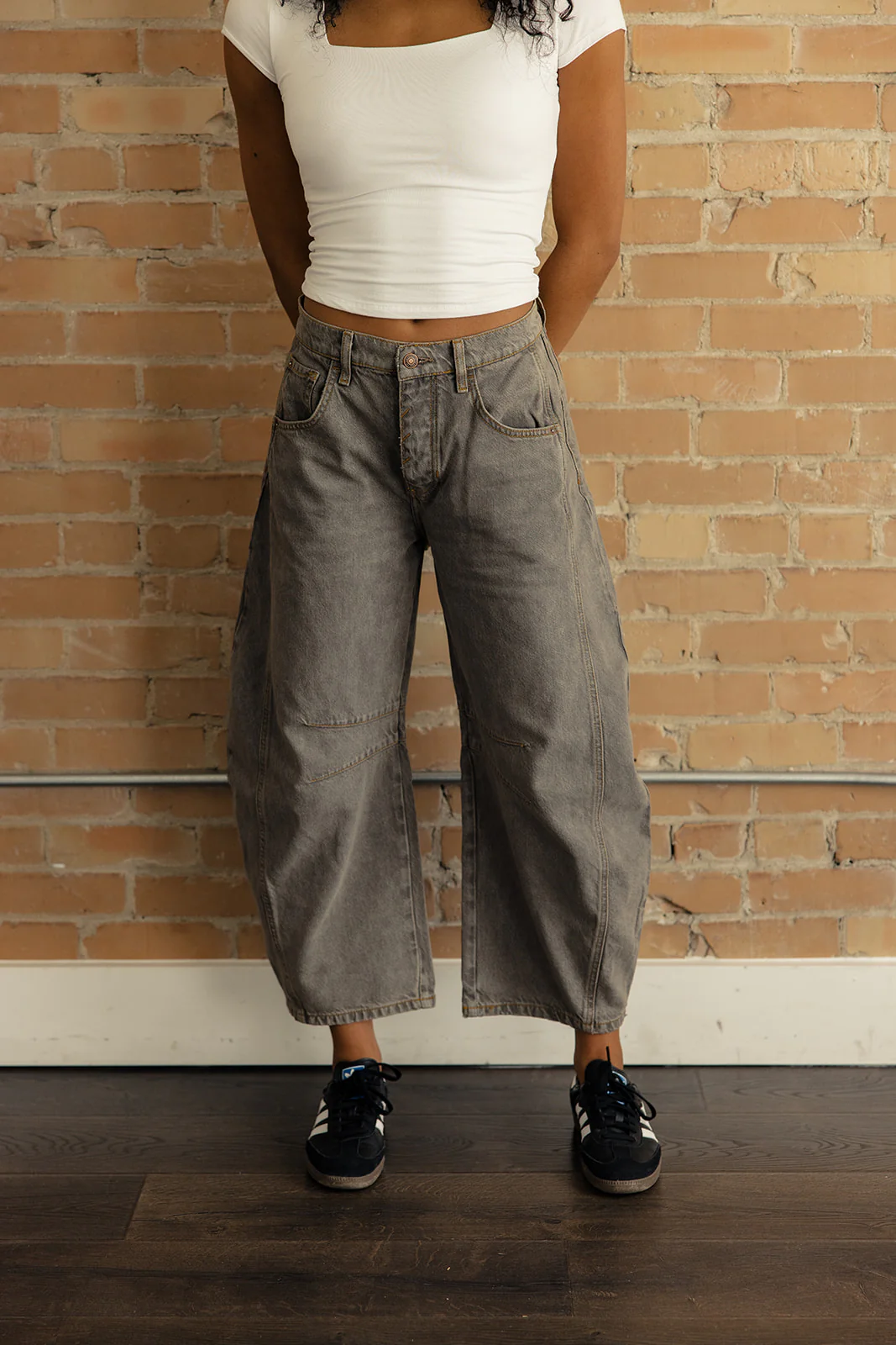Free People Good Luck Mid Rise Barrel Jeans - Image 18