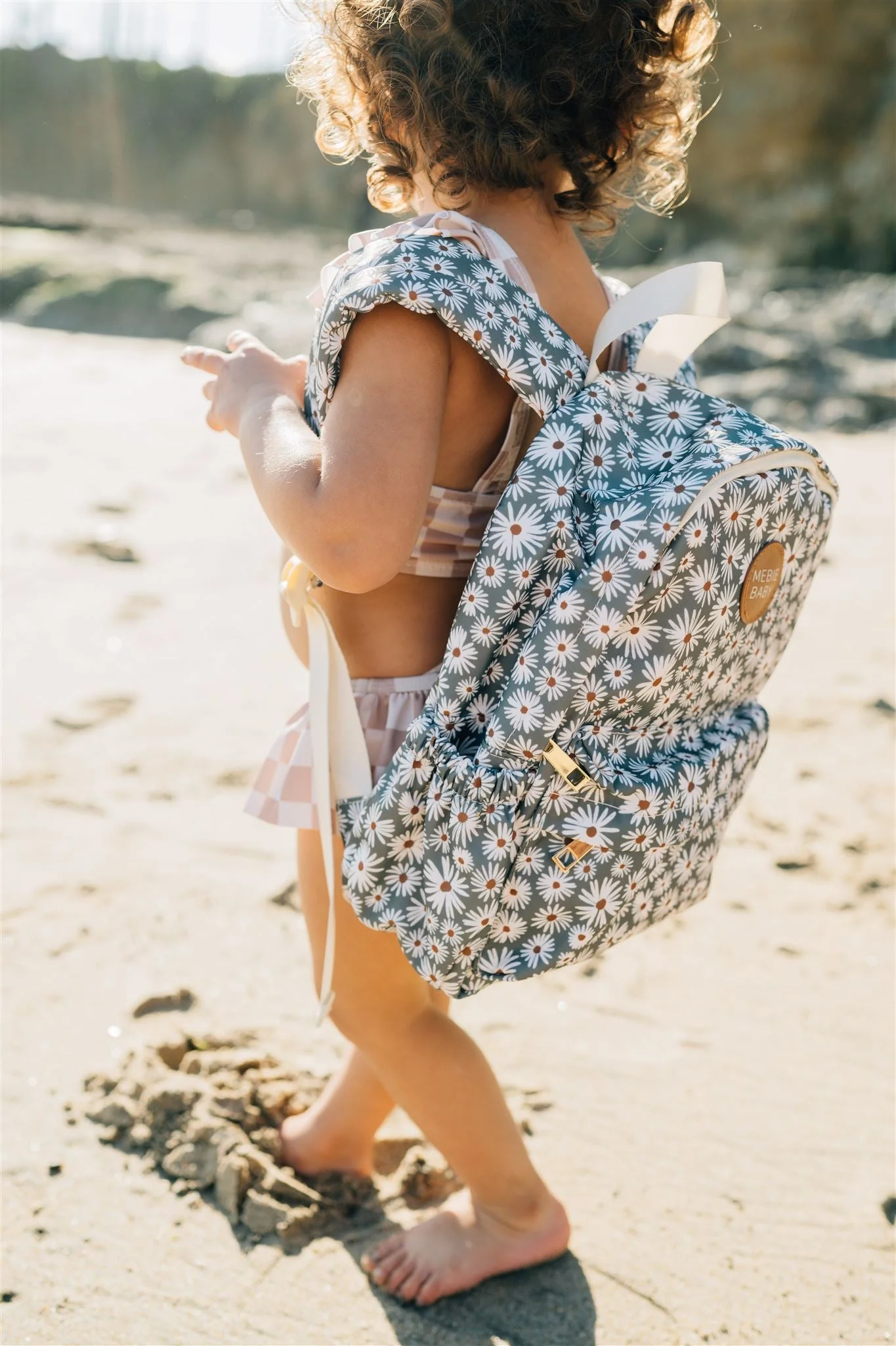 Green Daisy Mini Backpack - Image 2