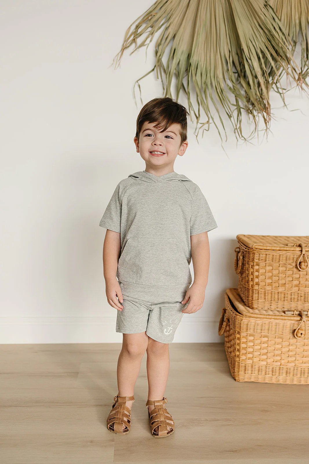 Heather Grey Hooded Tee - Image 2