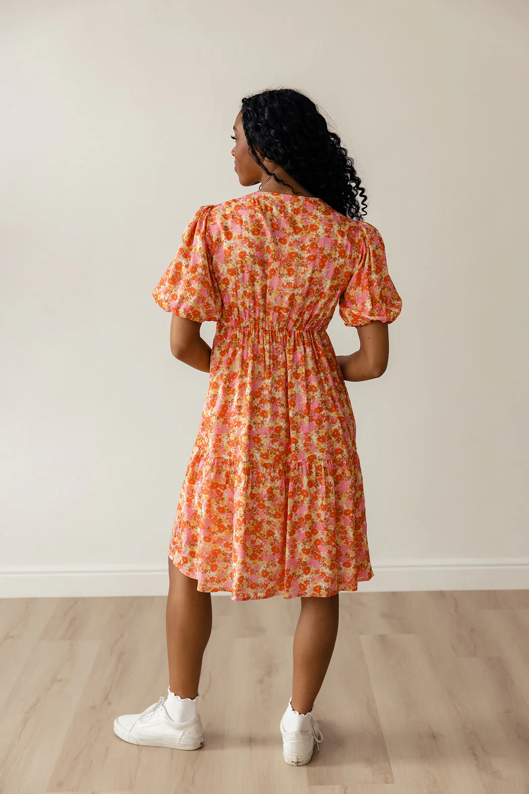 Linda Floral Button Dress - Image 7