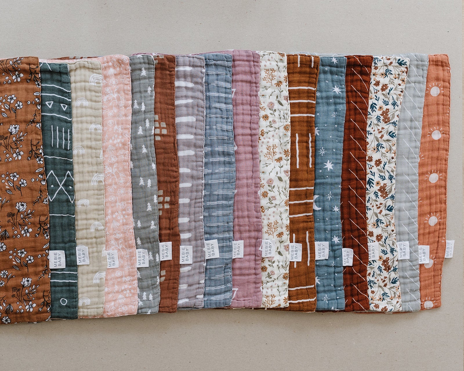 Meadow Floral Muslin Burp Cloth - Image 6