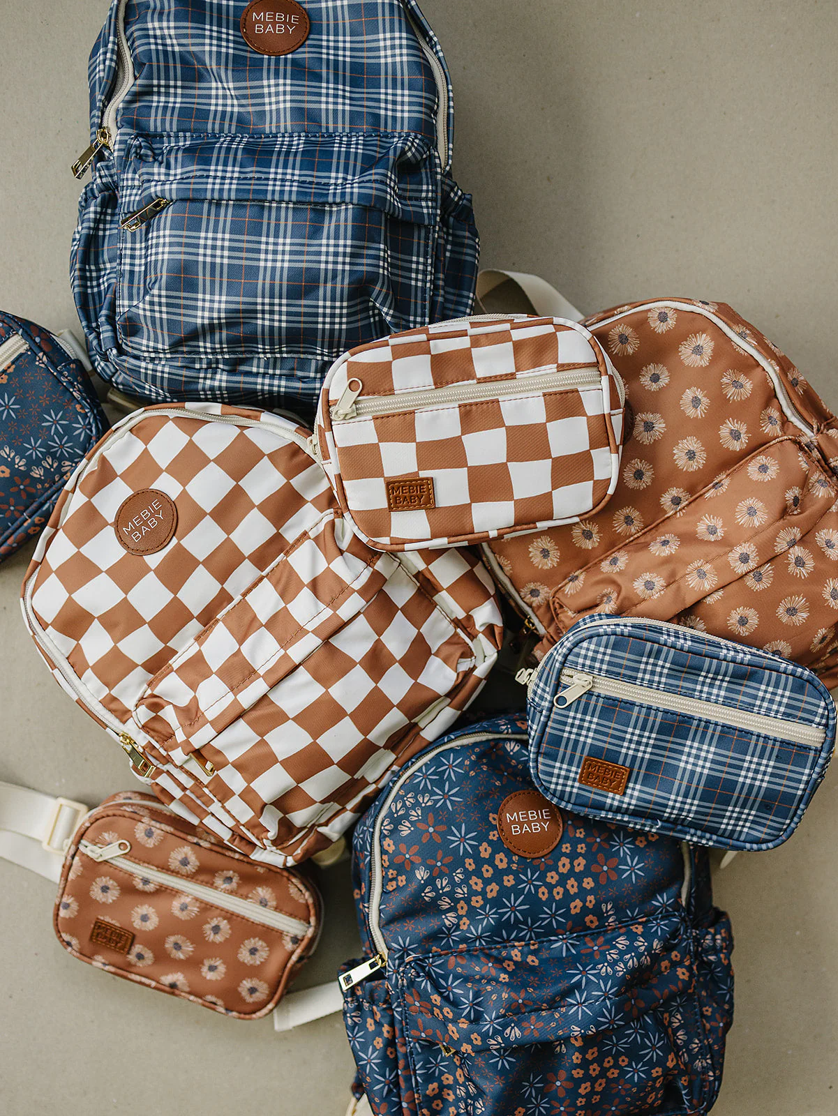 Navy Floral Mini Backpack - Image 4