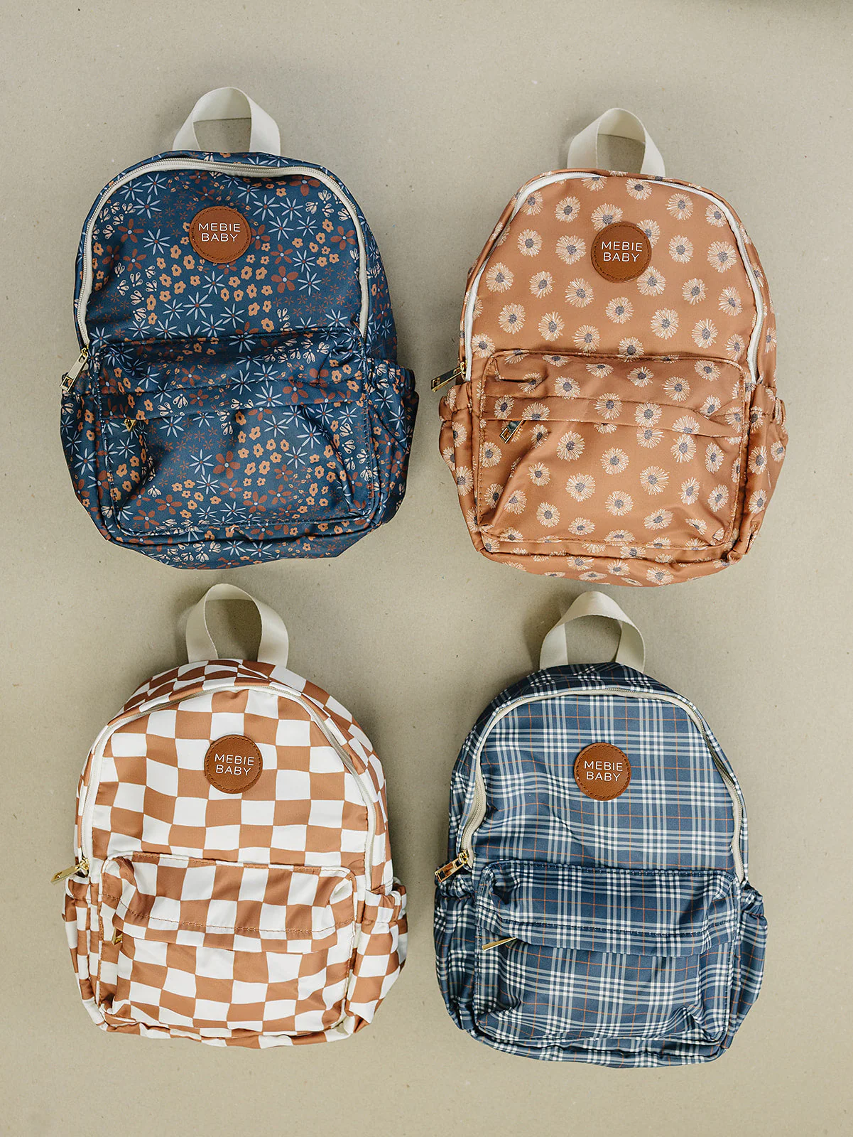 Navy Plaid Mini Backpack - Image 3