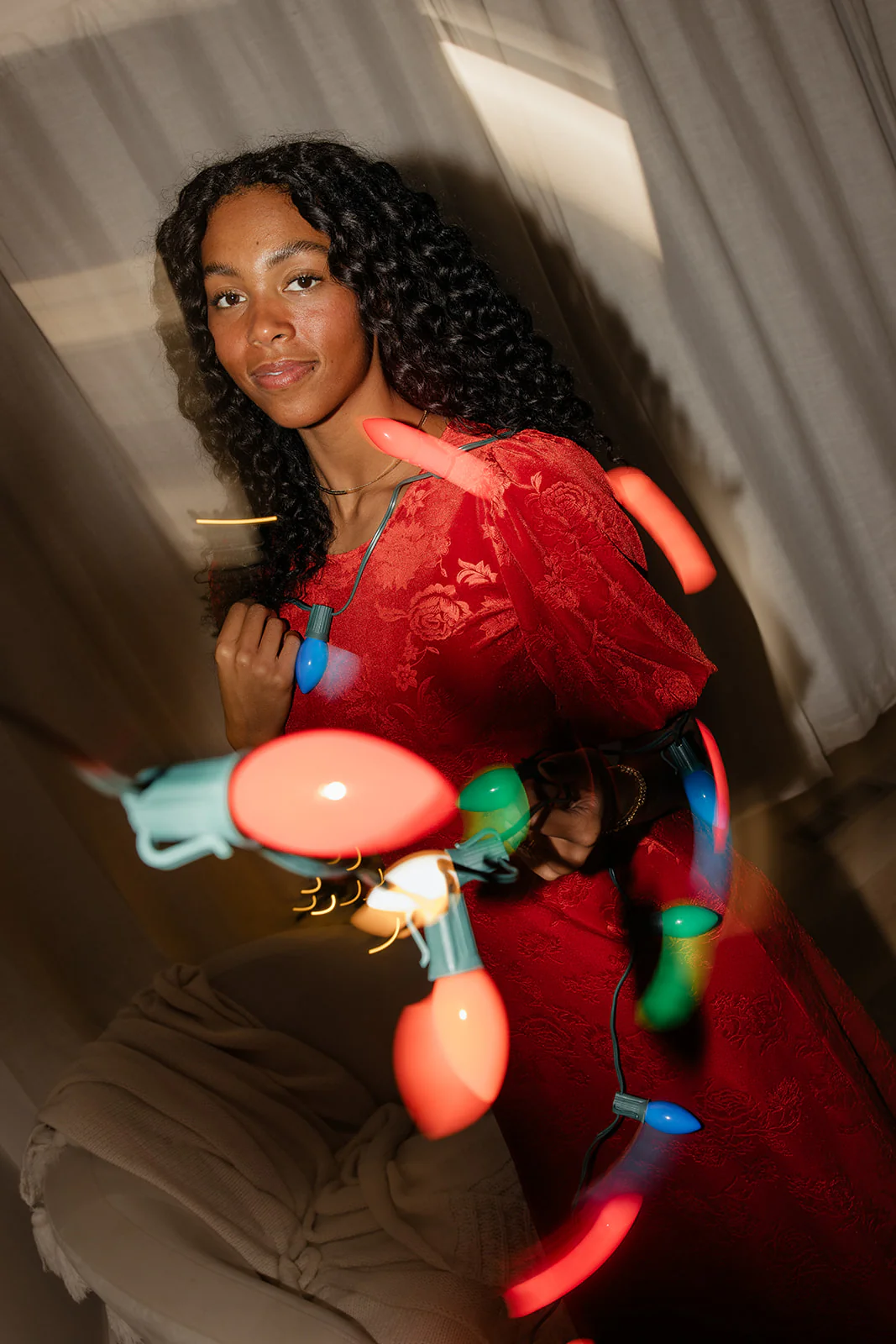 Poise Puff Sleeve Dress - Image 7
