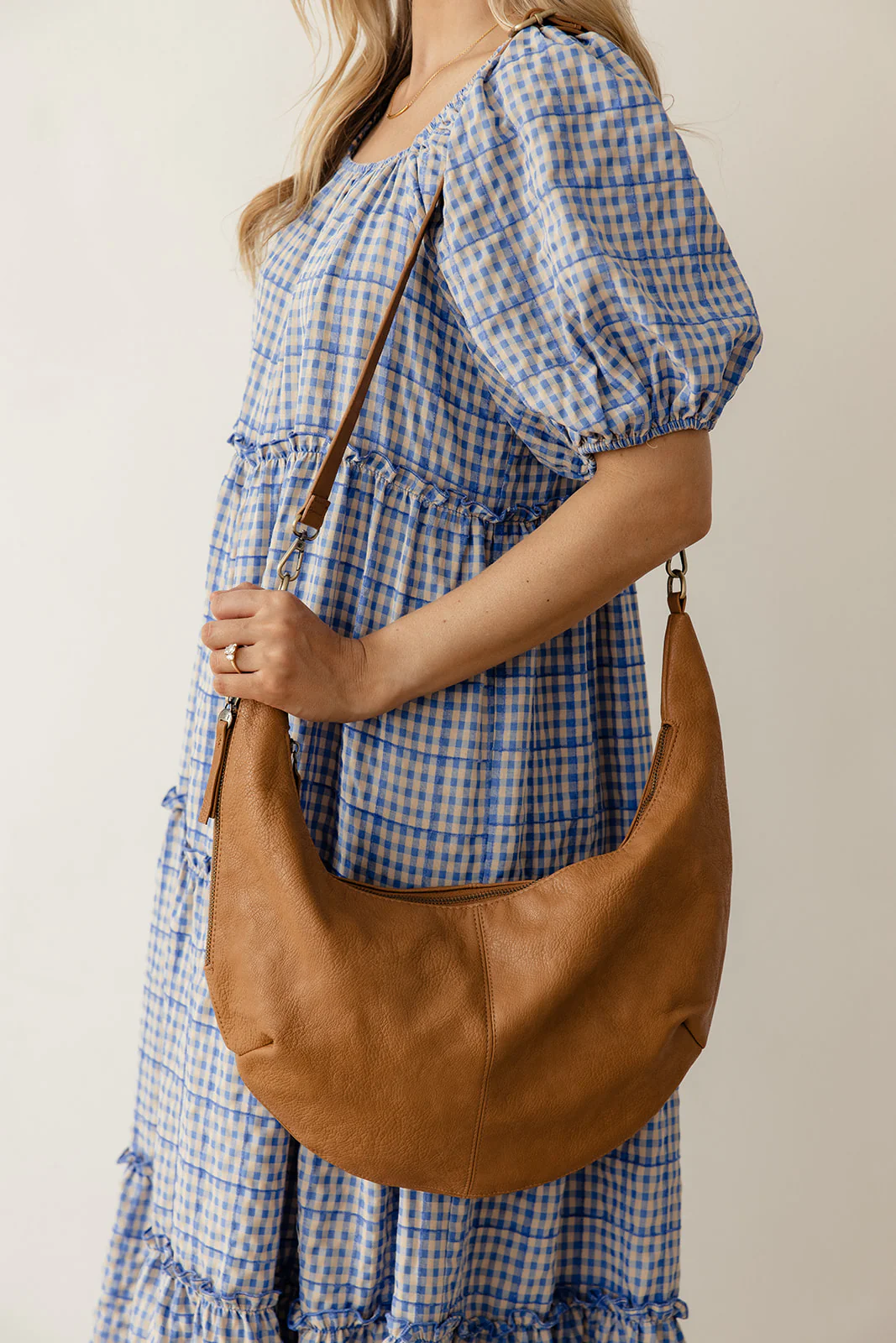 Rhea Slouchy Crescent Shoulder Crossbody Bag