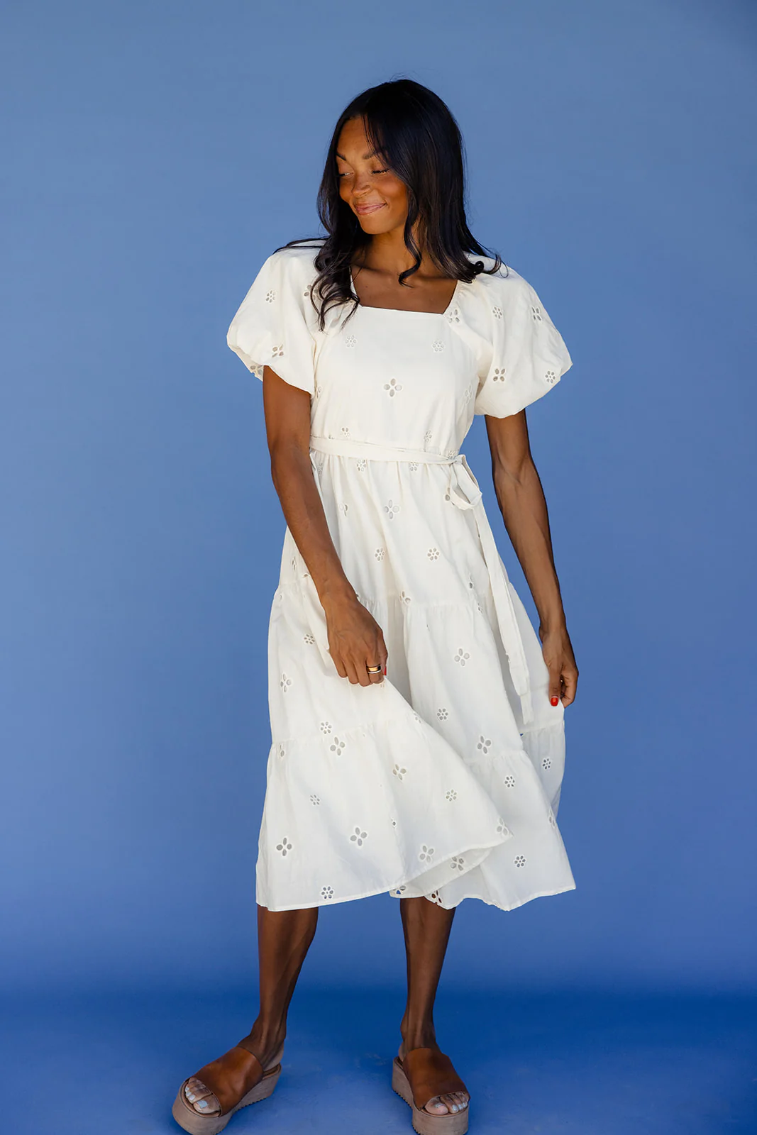 Sophia Eyelet Midi - Image 8
