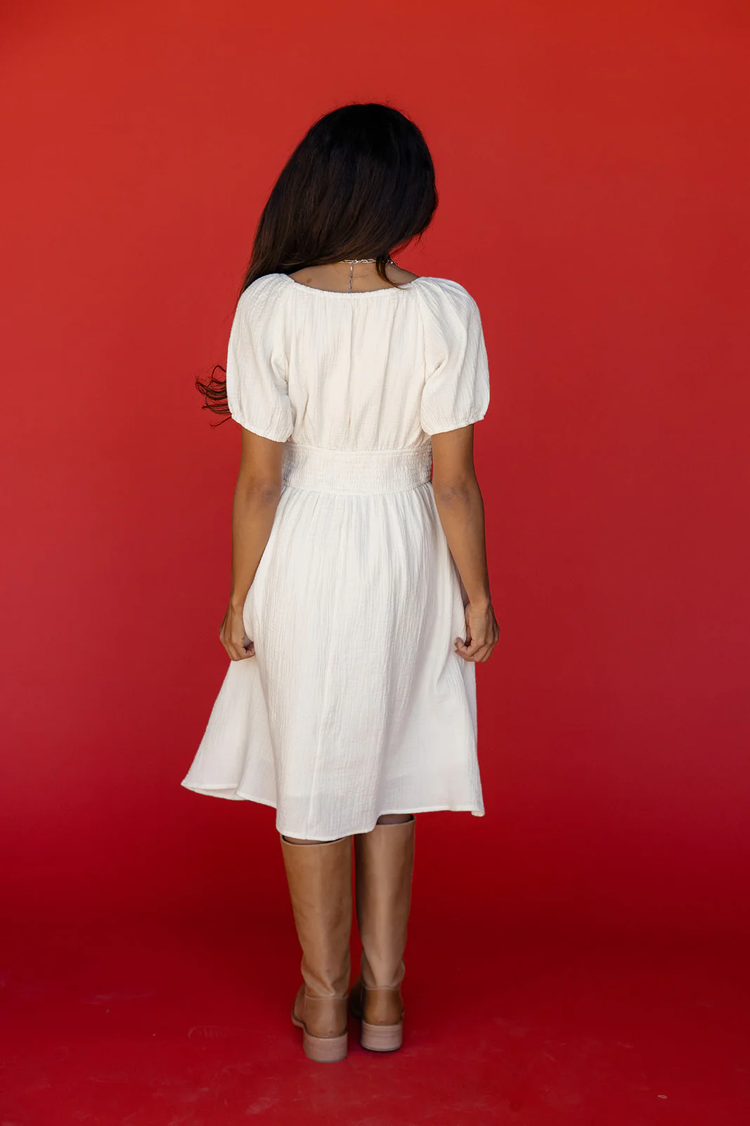 Sophie Smocked Waist Dress - Image 6