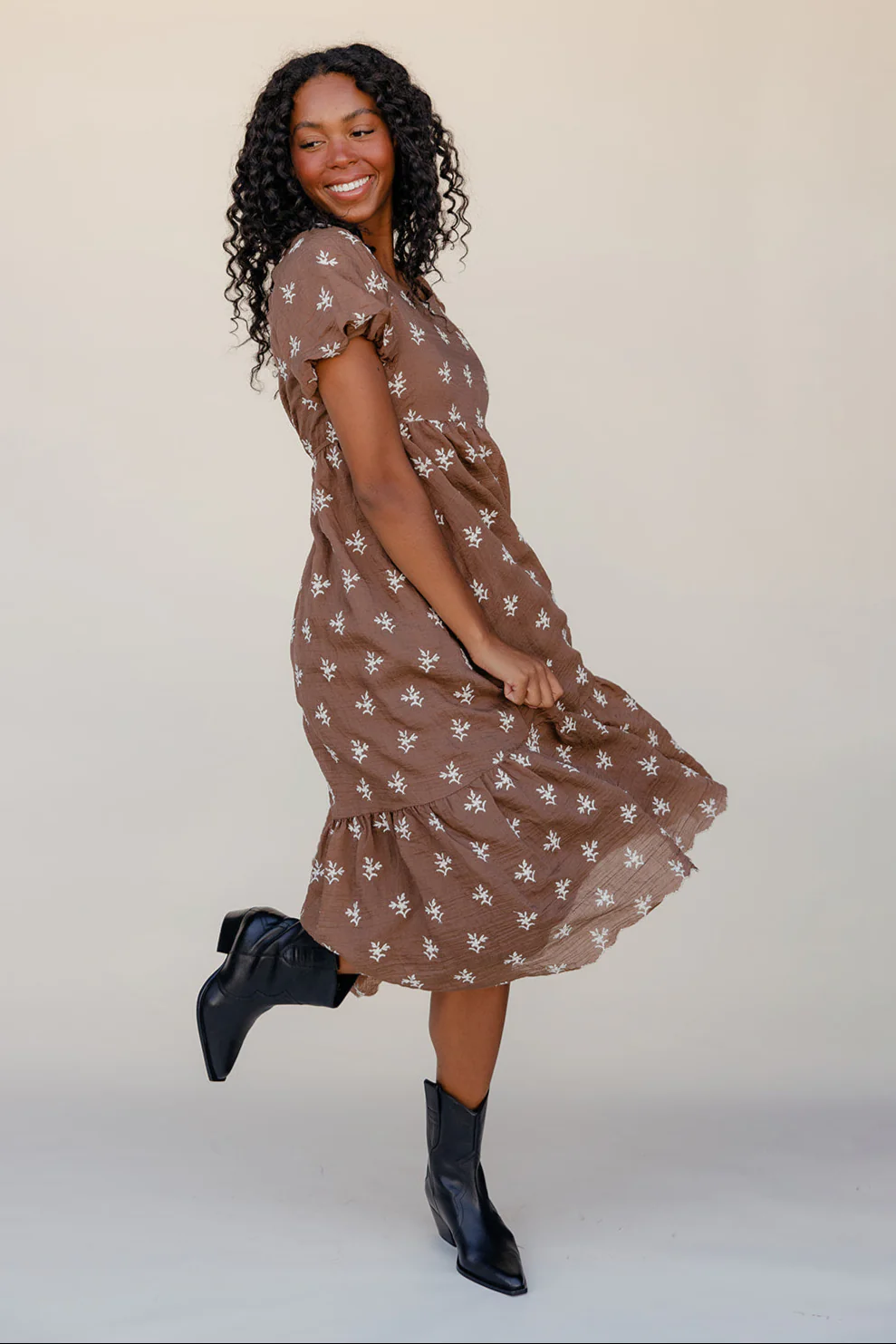 The Bramble Puff Sleeve Dress