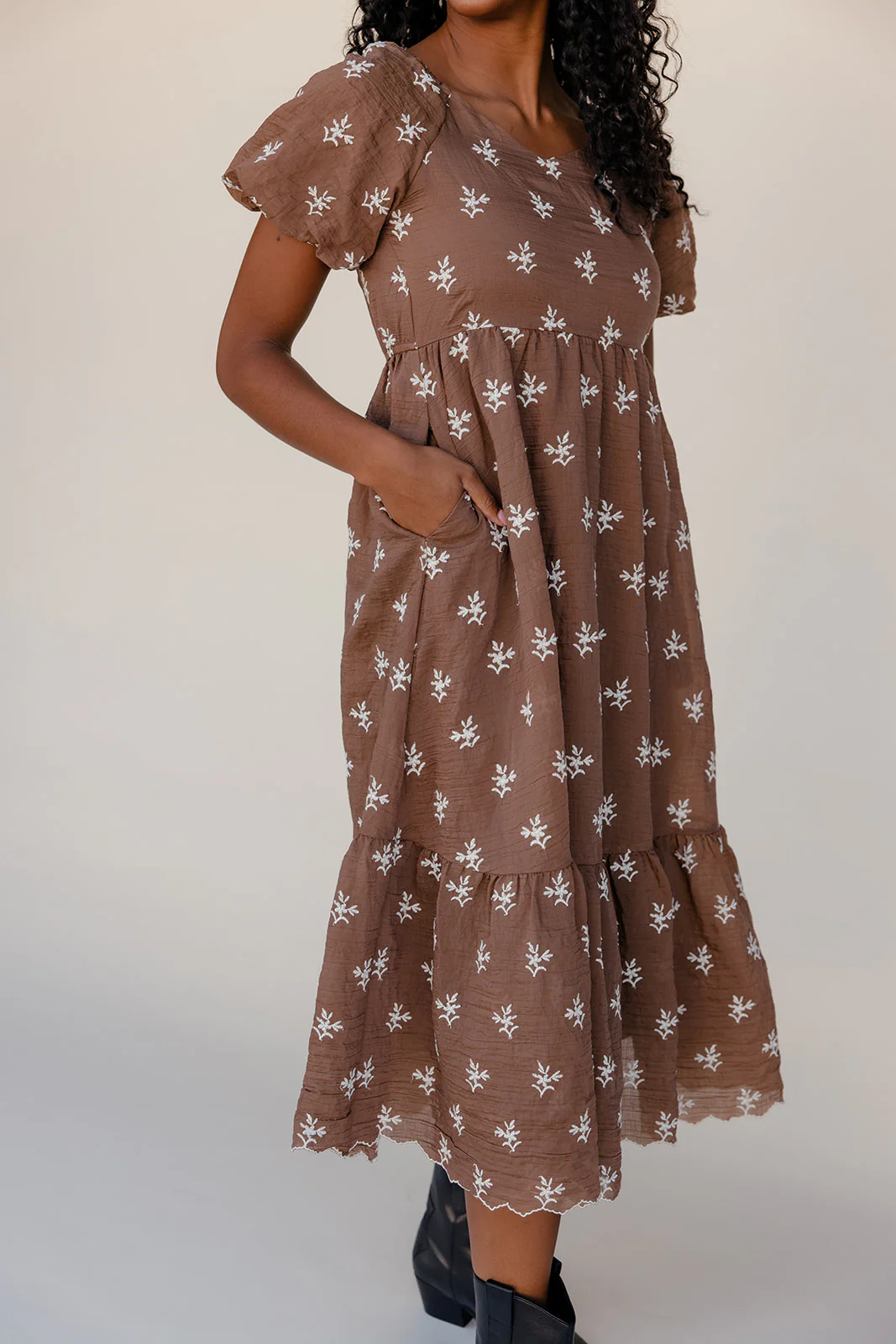 The Bramble Puff Sleeve Dress - Image 7