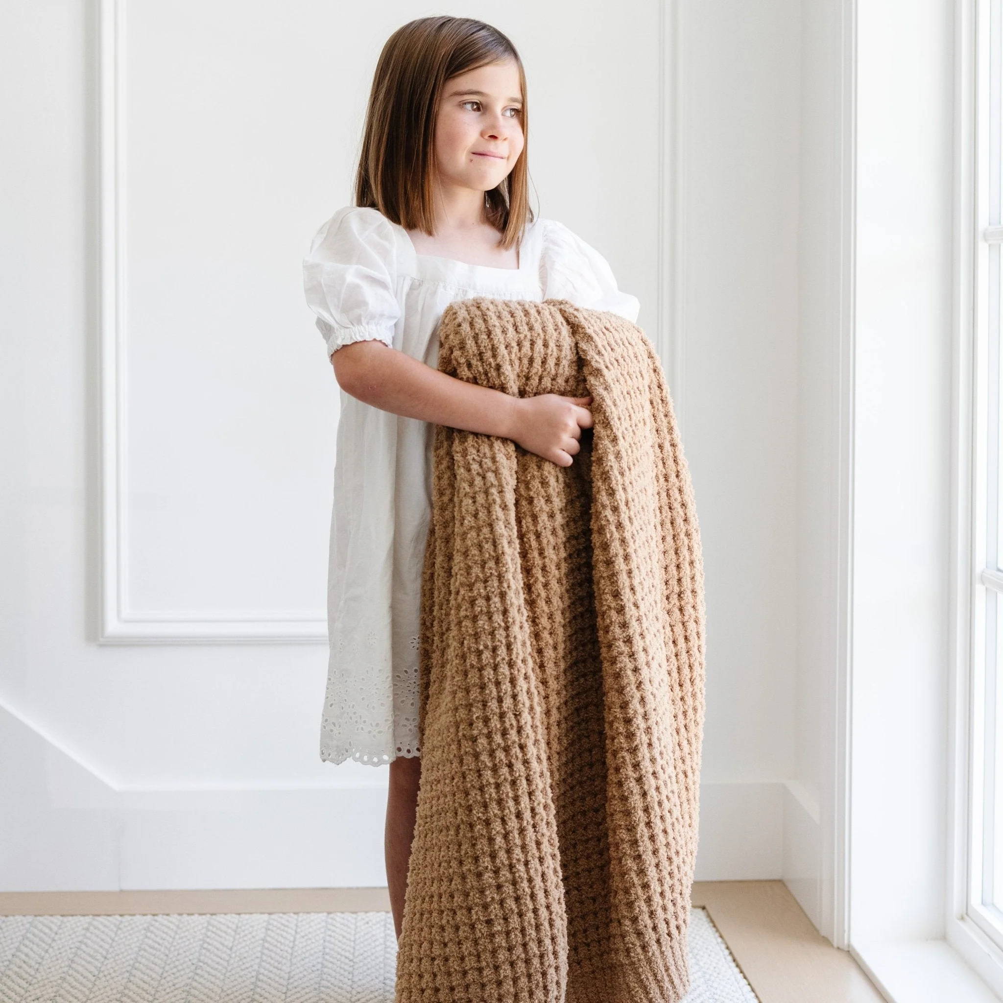 WAFFLE KNIT THROW BLANKETS - Image 16