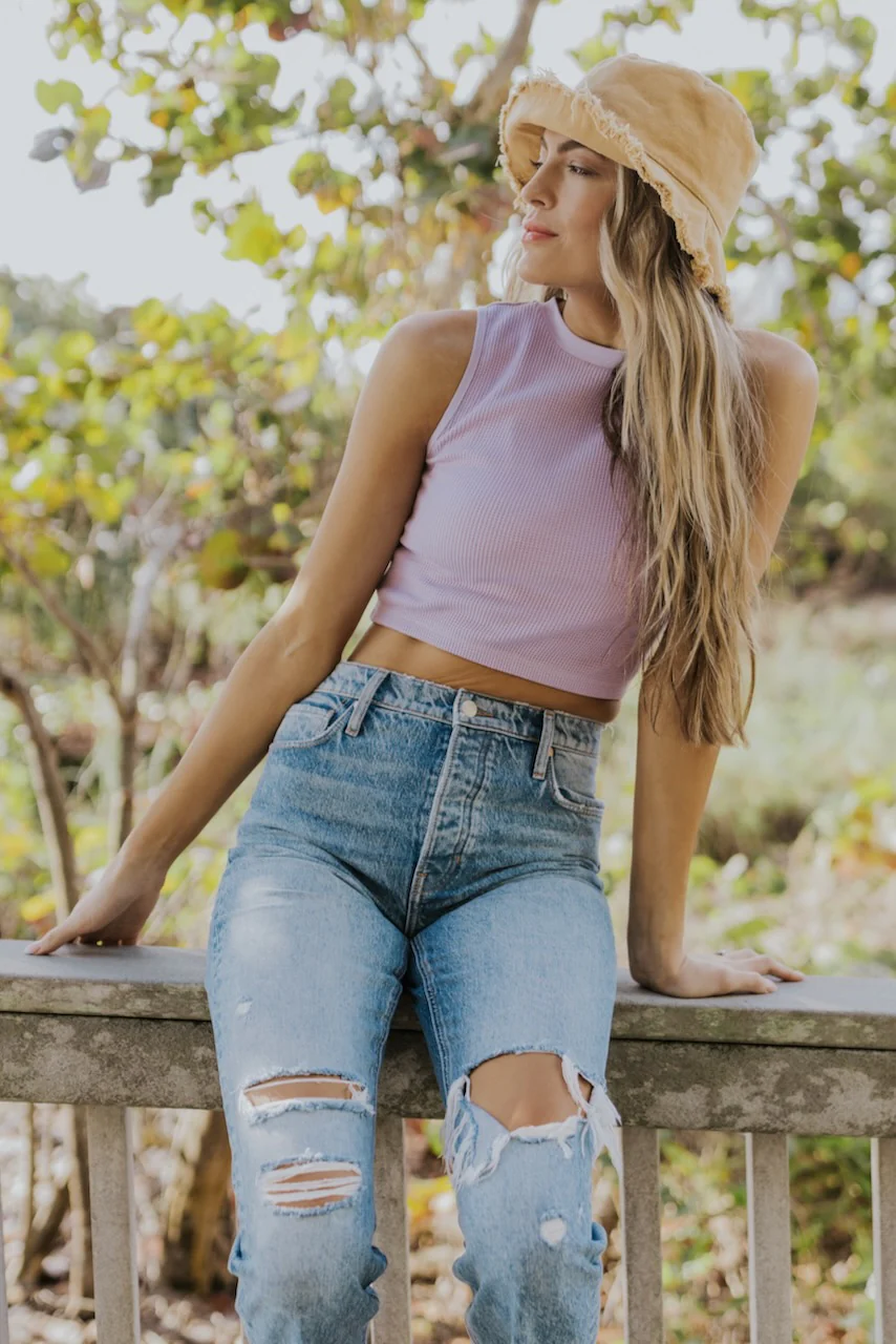 Willow Textured Cropped Tank - Image 34